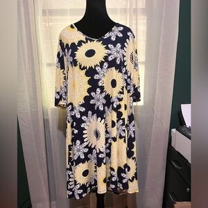 Sunflower Dress 2XL